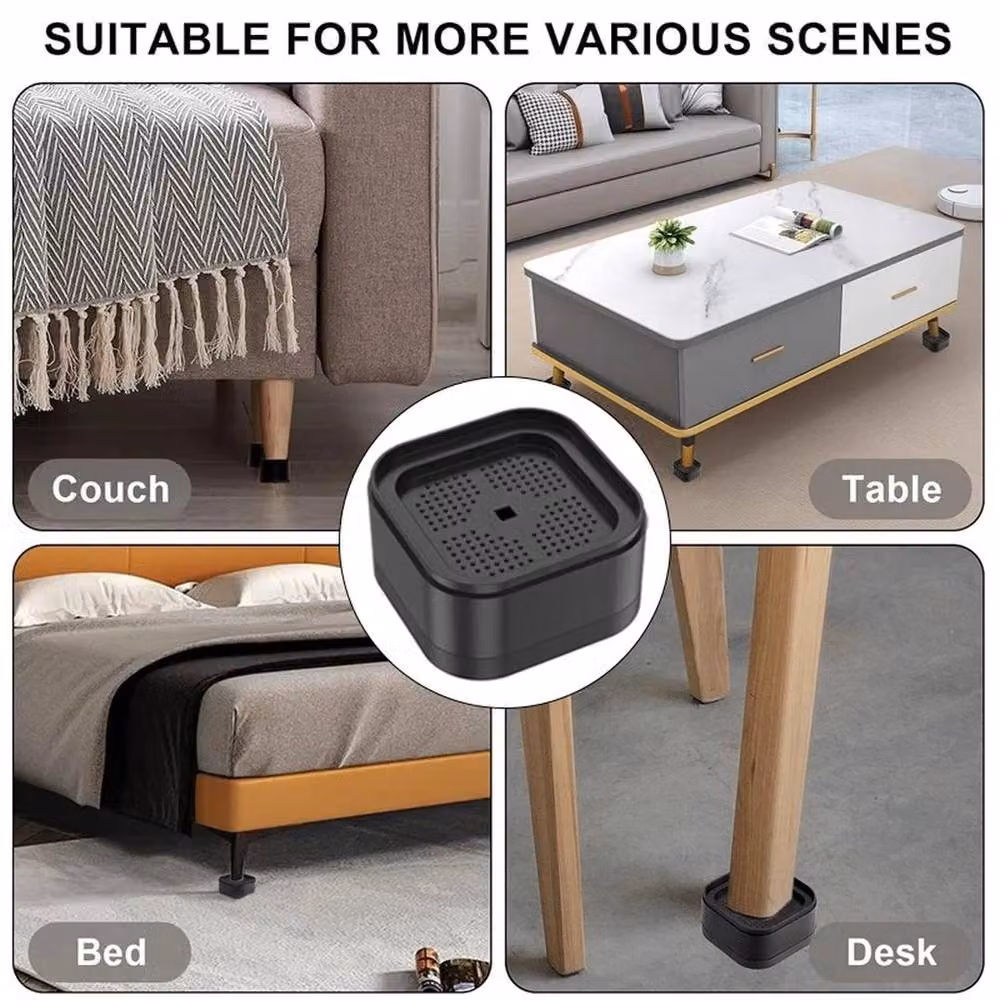 PAWNORA 16-Piece Black Plastic Bed Furniture Risers – 5