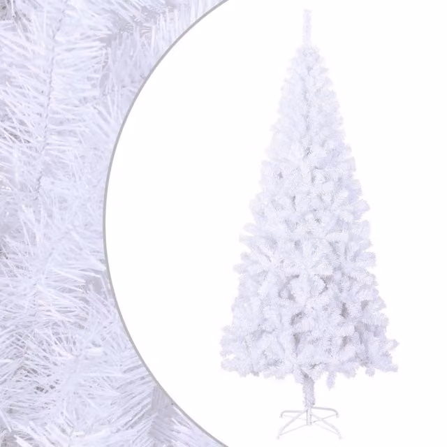 Berkfield Home Artificial White Christmas Tree with Stand, Height: 180 cm