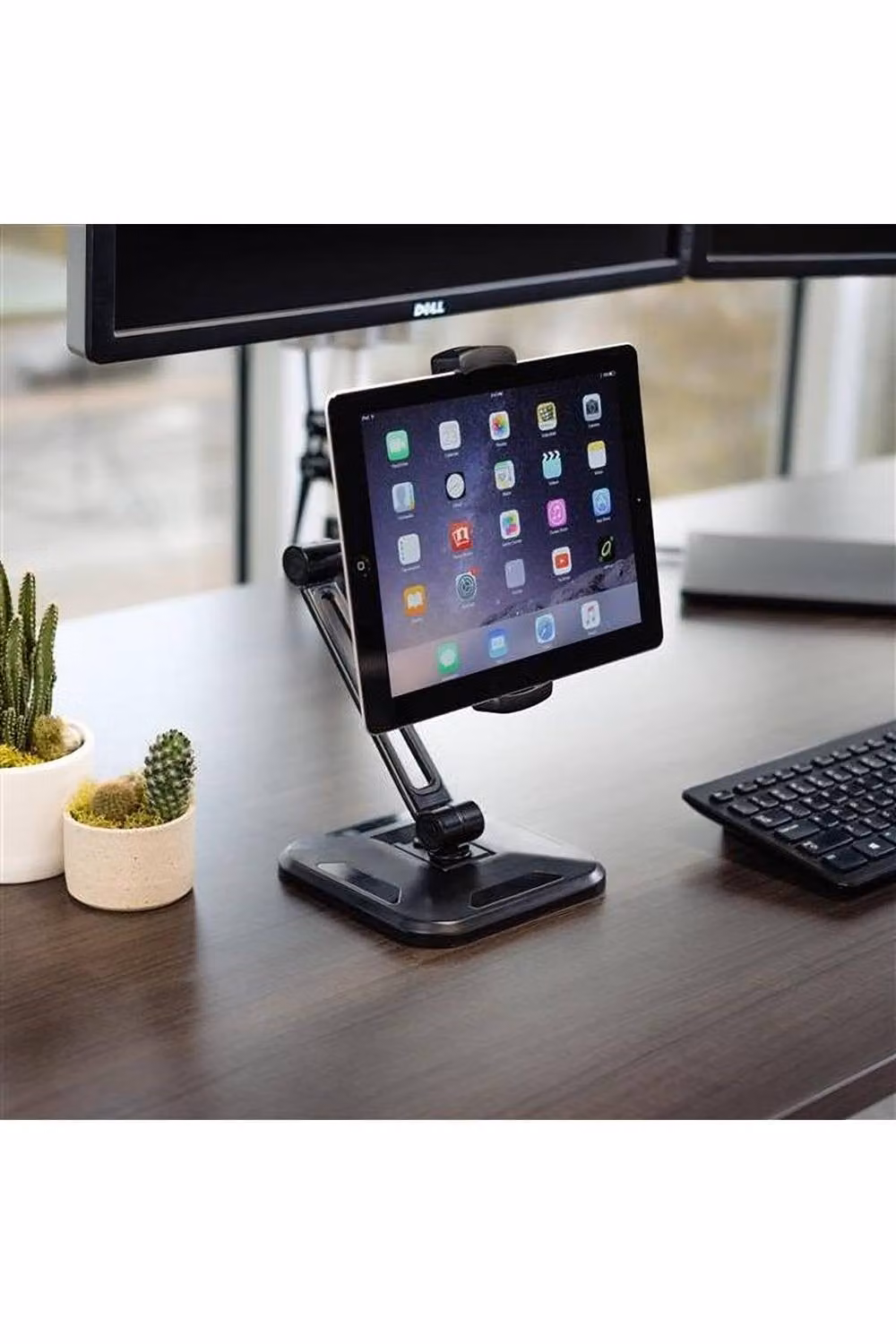 StarTech.com Adjustable Tablet Stand with Pivoting Arm in Black – 2