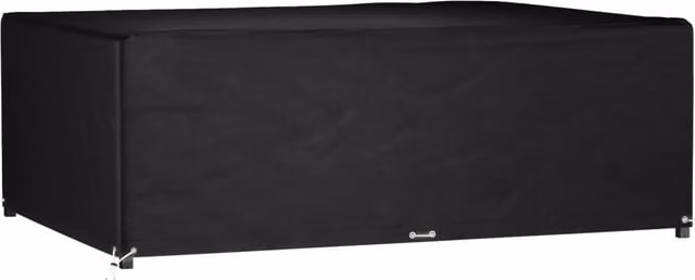 Berkfield Home Rectangular Garden Furniture Cover with 12 Eyelets, Black, W/D/H: 230 x 165 x 80 cm