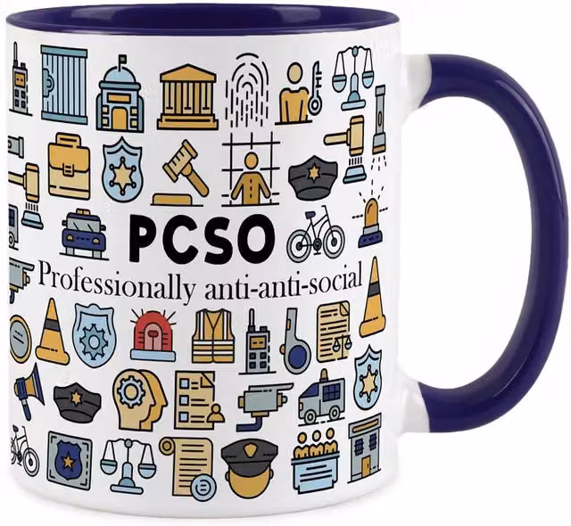 Purely Home Navy Blue Ceramic Mug for Adults