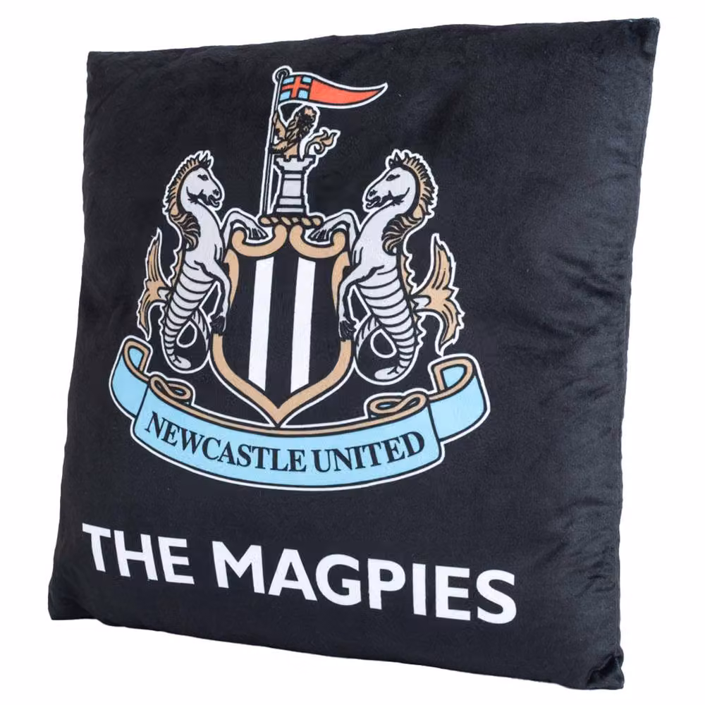 Newcastle United FC The Magpies Black Striped Square Polyester Filled Cushion – 2