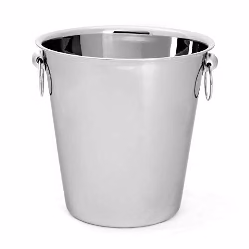 Rink Drink Stainless Steel Ice Bucket, Silver, 4 l