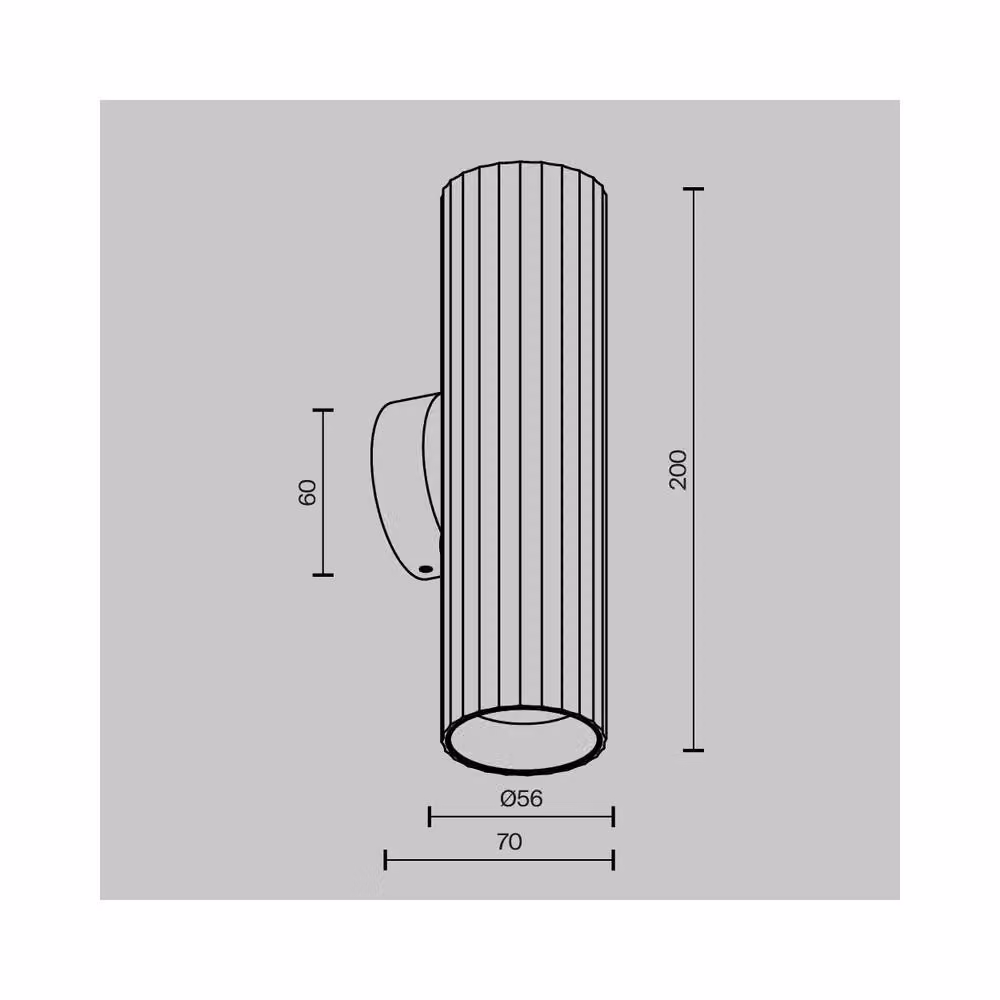 Netlighting Calipso Up & Down Wall Lamp in Gold/Brass with 2x GU10 Sockets – 2