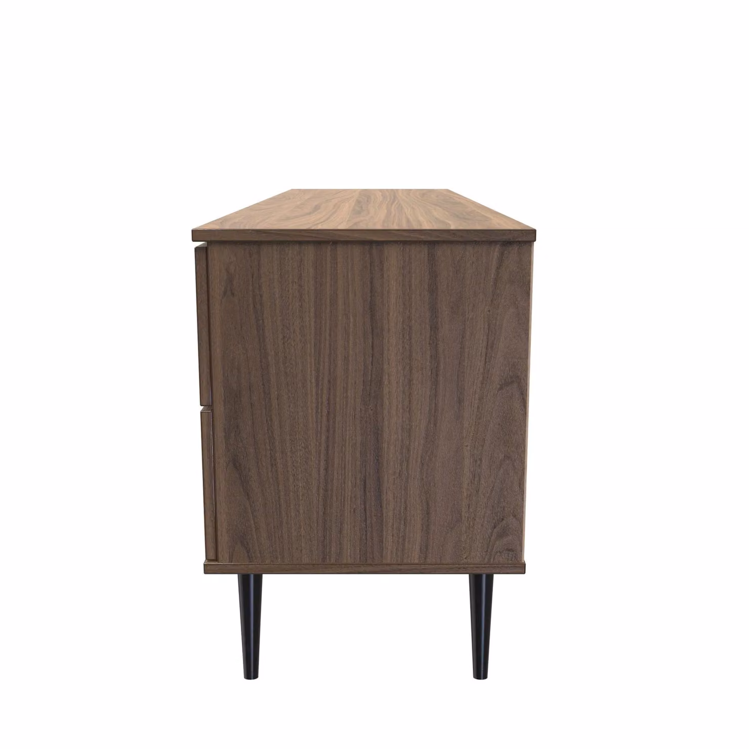 Ready Assembled 2 U Fuji Wide Sideboard with 2 Doors and 2 Drawers in Walnut – 2