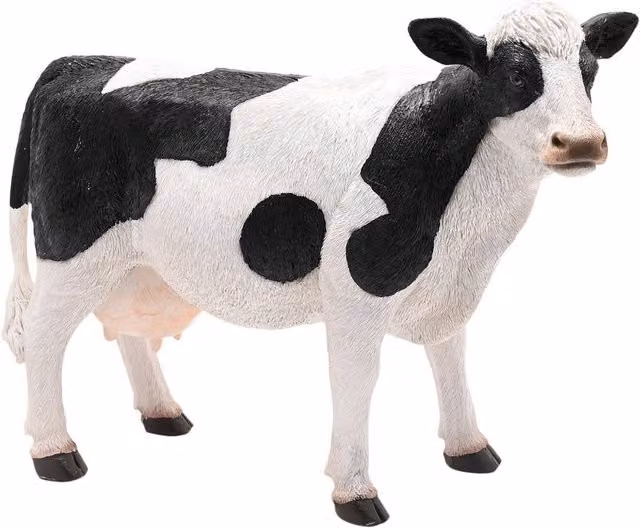 Naturecraft Large Standing Cow Tabletop Decoration in White