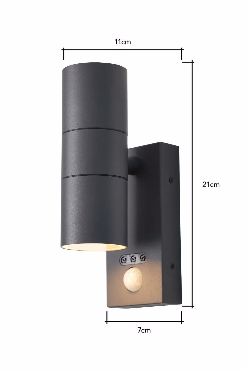 BHS Lighting Jared Anthracite Outdoor Wall Light with Motion Sensor in Grey – 4