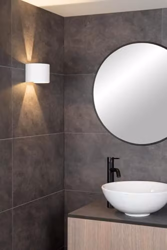 Lucide AXI White LED Up and Down Bathroom Wall Spotlight with Adjustable Beam Angle and IP54 Rating – 2