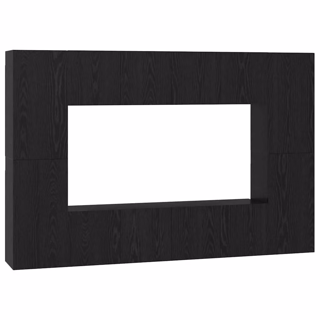 Berkfield Home Modern TV Cabinet in Black Oak, W/D/H: 181 x 30 x 120 cm – 2