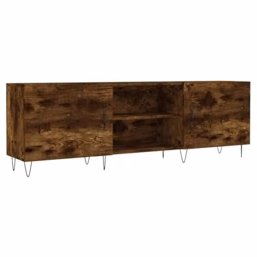 vidaXL Industrial TV Cabinet in Brown Oak and Metal