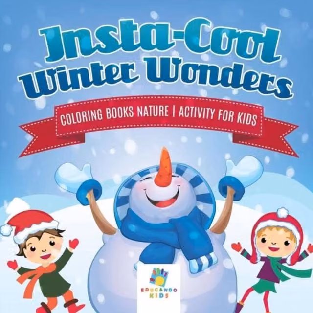 Educando Kids Insta-Cool Winter Wonders Nature Activity Colouring Book for Children, Multicolour