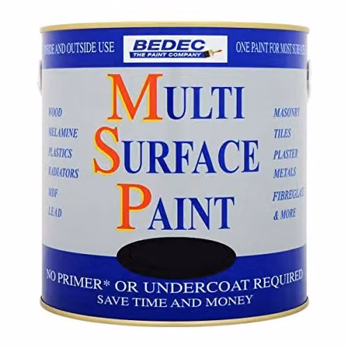 Bedec Multi Surface Paint Matt Black 5 l