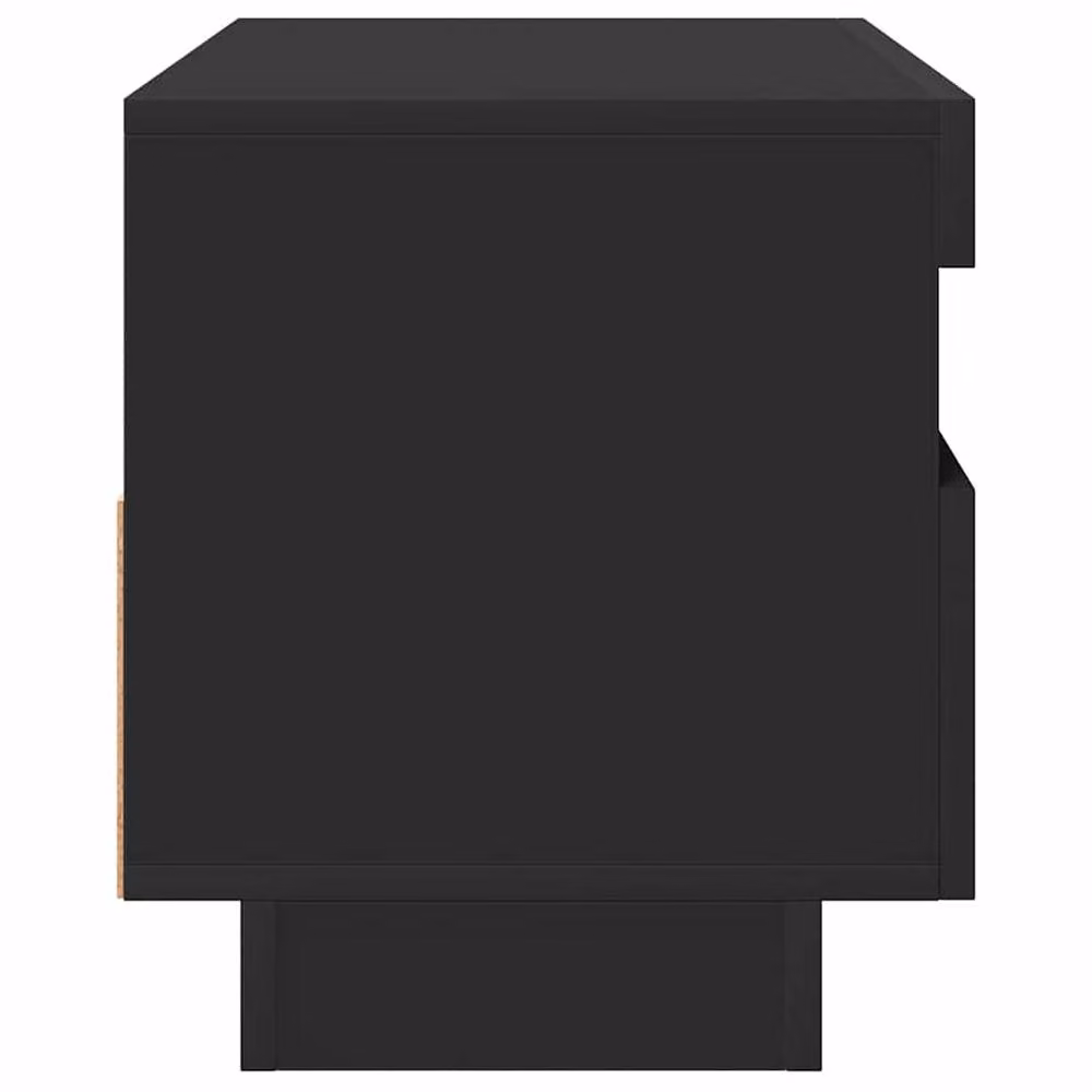 Berkfield Home Modern Black TV Cabinet with LED Lights, W/D/H: 80 x 35 x 40 cm – 3