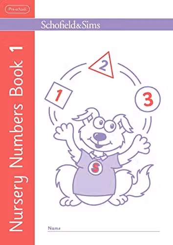 Schofield & Sims Nursery Numbers Book 1: Early Years, Ages 3+ Multicolour Paper Book