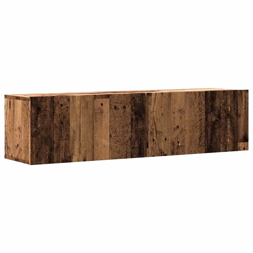 Berkfield Home Wall Mounted TV Cabinet in Old Wood Brown, W/D/H: 120 x 30 x 30 cm – 2