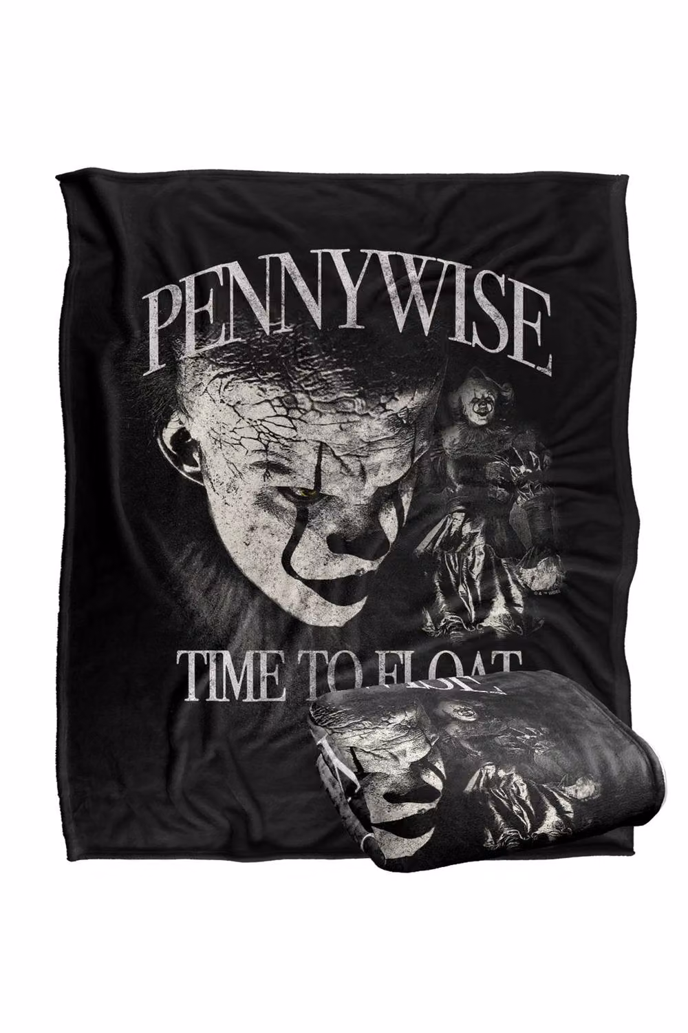 LOGOVISION IT Welcome to Derry Time to Float Pennywise Super Soft Fleece Throw Blanket, Multicolour, W: 127 cm, D: 152.4 cm – 7