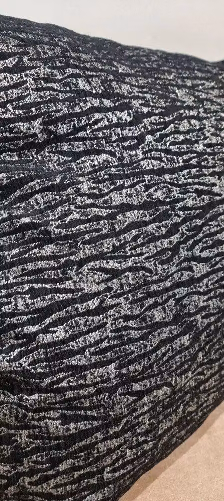Celebrity Interiors Tony Montana Black Velvet Square Cushion, W/D/H: 45.72 x 45.72 x 45.72 cm – 2