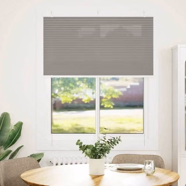 Berkfield Home Single Pleat Fabric Blind in Anthracite Grey, W: 105 cm, H: 150 cm