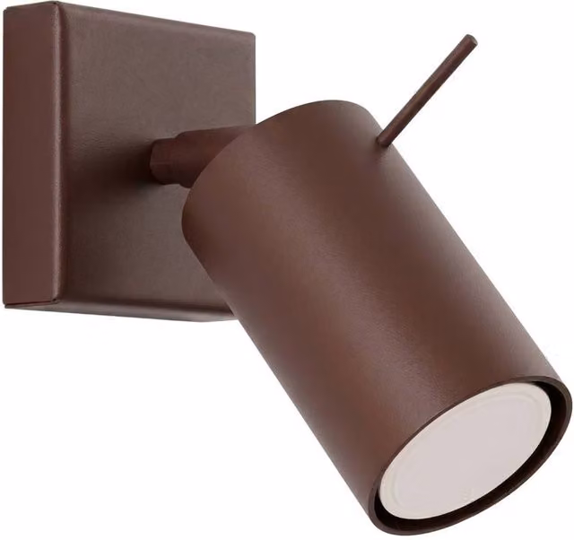 Sollux Lighting Modern Brown Metal Wall Lamp, W/D/H: 8 x 8 x 16 cm – 1