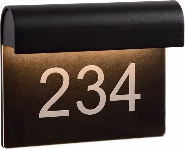 Lucide THESI Modern LED Outdoor Wall Light in Black – 1