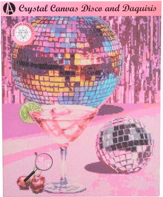 Crystal Canvas Disco and Daquiris Art Studio Kit, Multicolour
