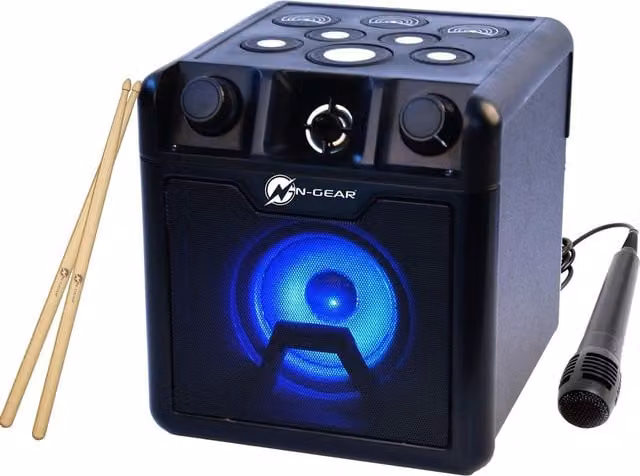 N-Gear Drum Block 420 Bluetooth Speaker with Drum Pads, Black