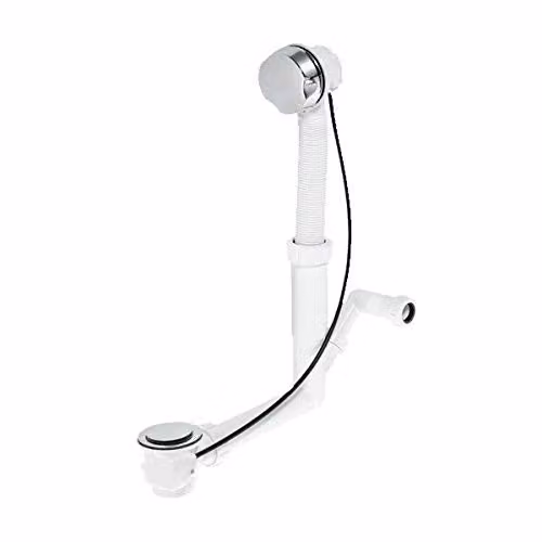 McAlpine PUBX-SP Chrome Plated Stainless Steel Pop-Up Bath Waste and Overflow for Bathtubs, 1.5 inch