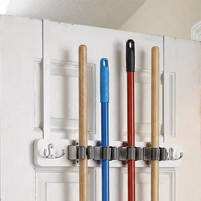 FLAVORA Wall and Door Mounted Metal Organizer in White
