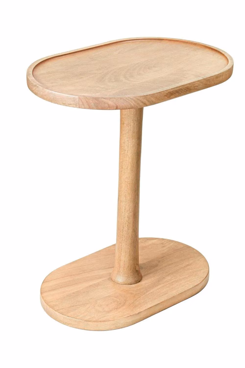 MH London Campbell C-Shape Side Table in Natural Solid Mango Wood – 2