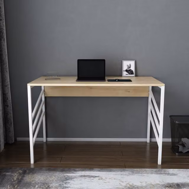 Decorotika Josephine Computer Desk in Oak and White