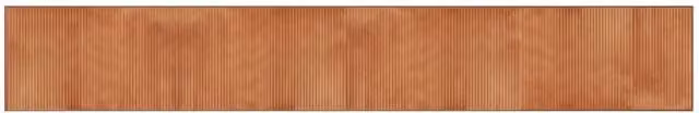 Berkfield Home Rectangular Bamboo Rug in Brown, W/D/H: 60 x 400 cm