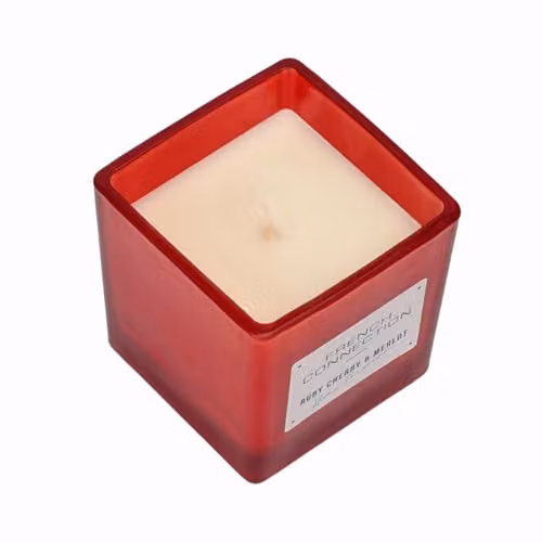 French Connection Square Range Cherry & Merlot Scented Candle, 200g, Red – 2