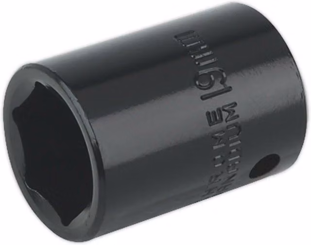 Loops 19mm Forged Impact Socket 1/2 Inch Sq Drive Chrome-Vanadium Wrench Socket
