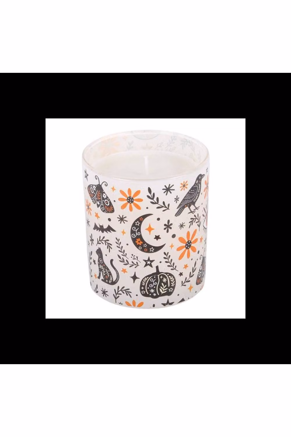 KDMD Frightful Folk Spiced Vanilla Scented Candle in a Multicolour Printed Glass Jar – 2