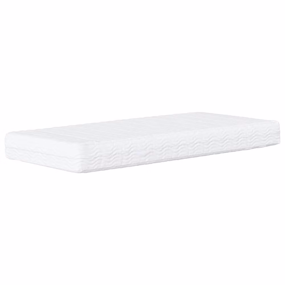 Berkfield Home Comfort Foam Mattress in White, W/D/H: 90 x 190 cm