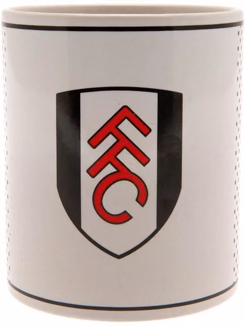 Fulham FC Fade Ceramic Mug in White and Black