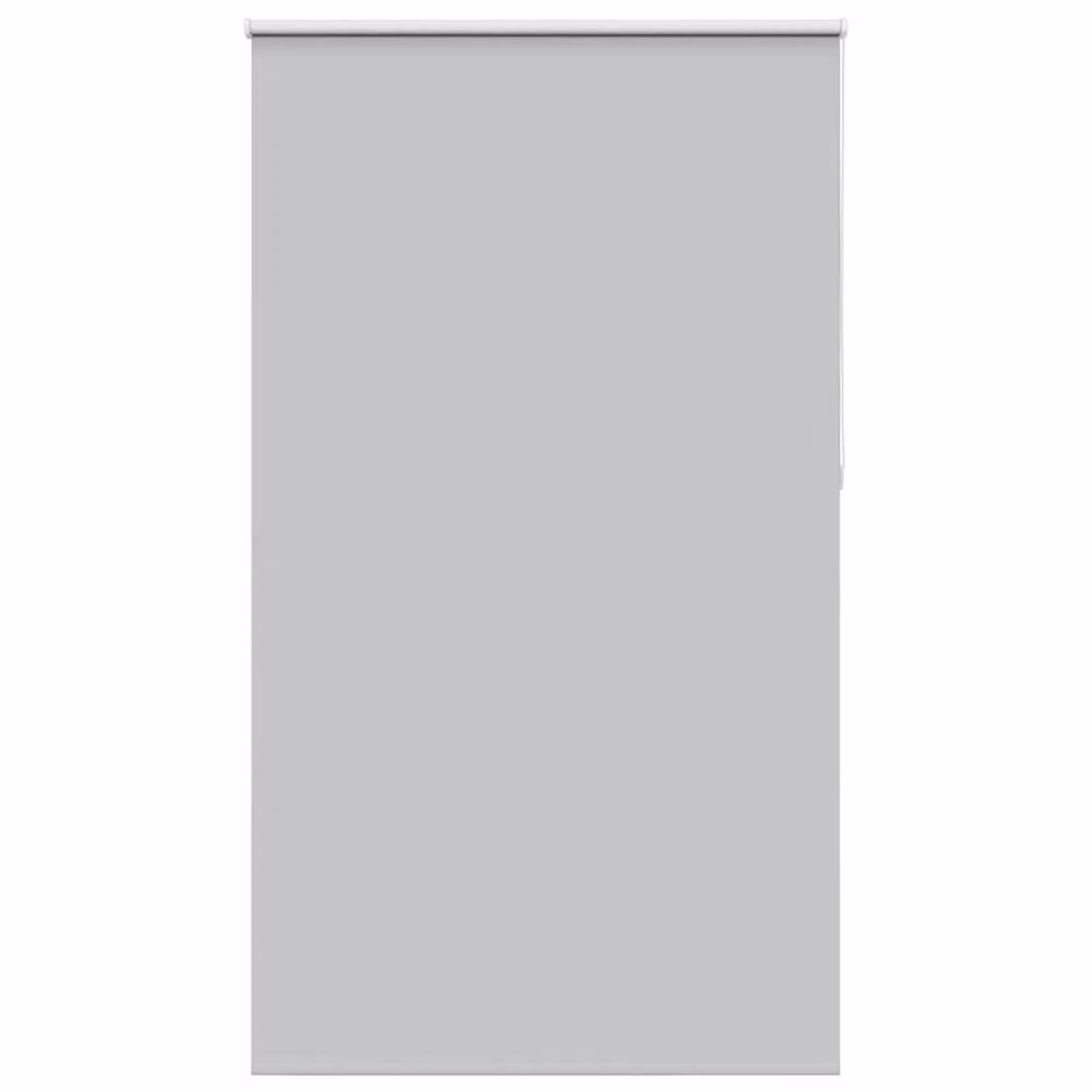 Berkfield Home Grey Blackout Roller Blind, Thermal Insulating Polyester Fabric, W: 105 cm, H: 210 cm