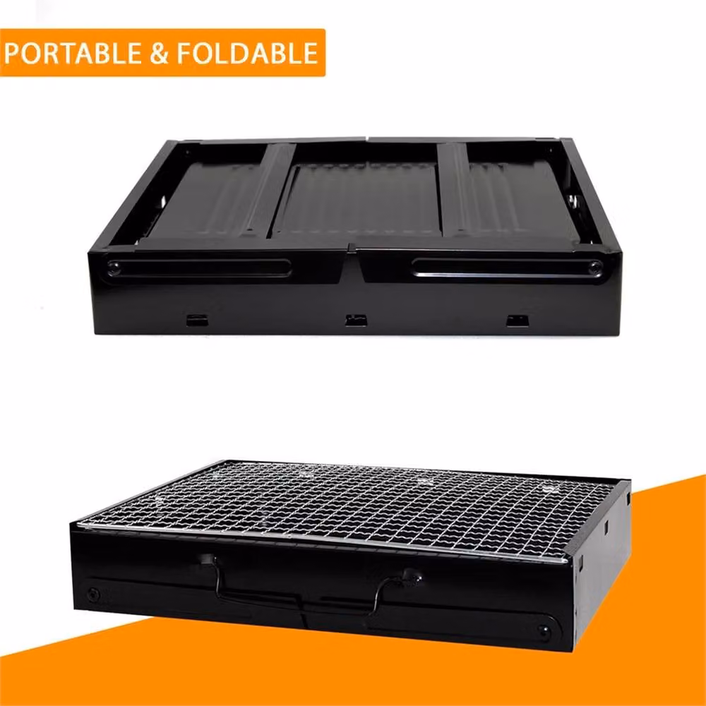 Nordara Portable Folding Charcoal BBQ Grill in Black – 4