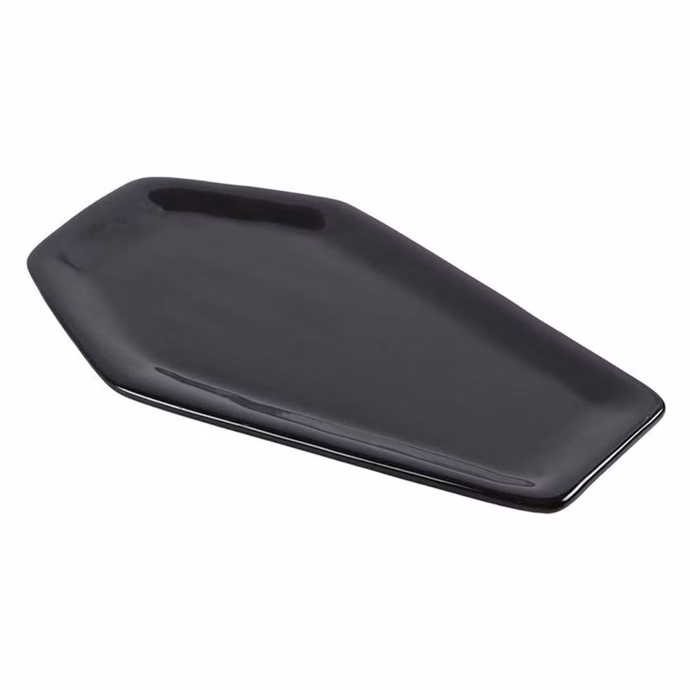 Uniqueful Black Ceramic Coffin Trinket Tray, Width: 15 cm – 4
