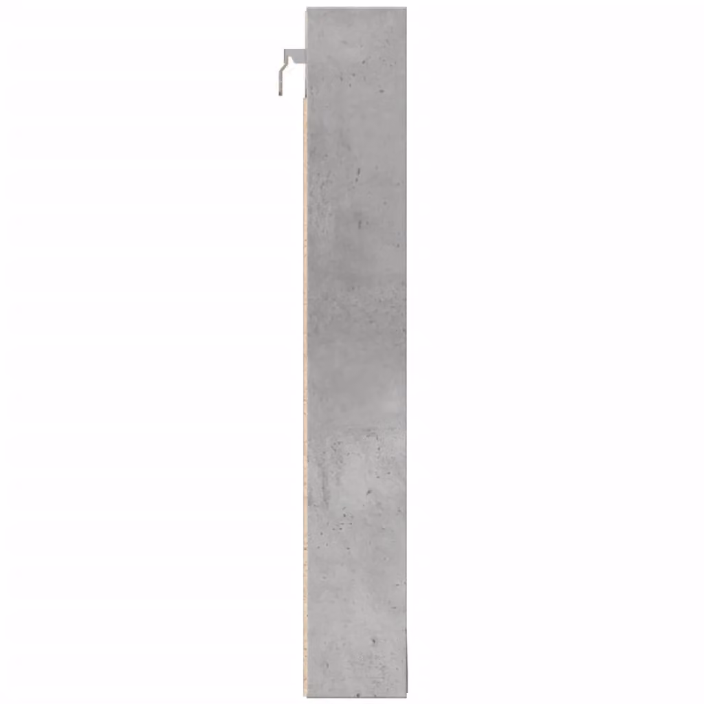 Berkfield Home Vitrine Cabinet in Concrete Grey with Glass Doors, W/D/H: 100 x 8.5 x 58 cm – 2