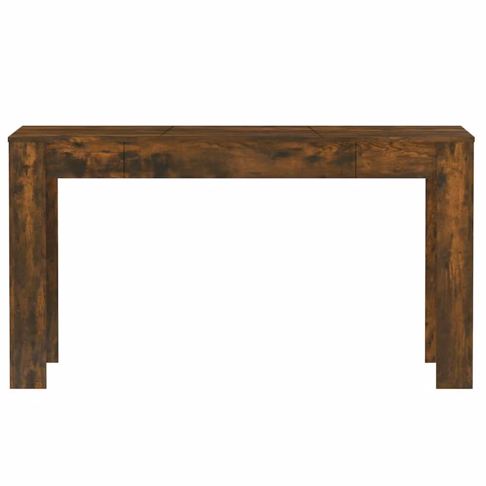 Berkfield Home Rectangular Dining Table in Smoked Oak Brown, W/D/H: 140 x 74.5 x 76 cm – 3