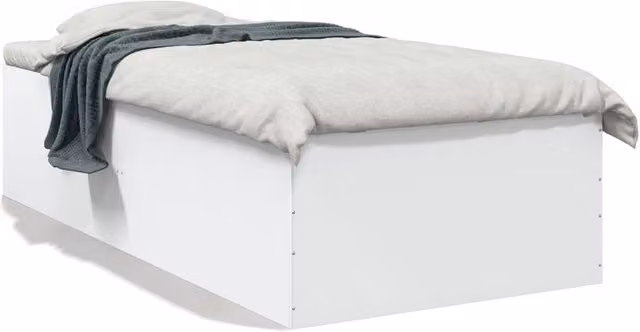 Berkfield Home Small Single Bed Frame in White