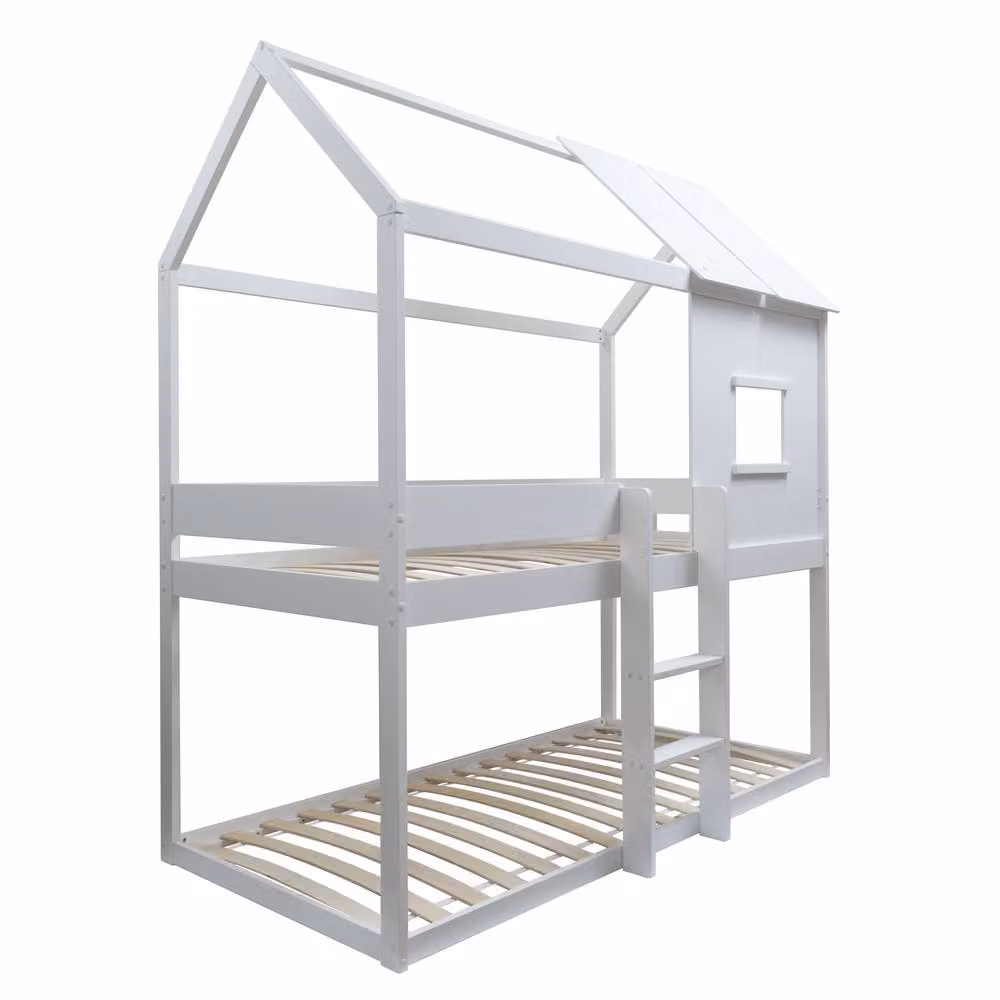 Nöa and Nani Luka Treehouse Midsleeper Bed in White, Single Size – 3