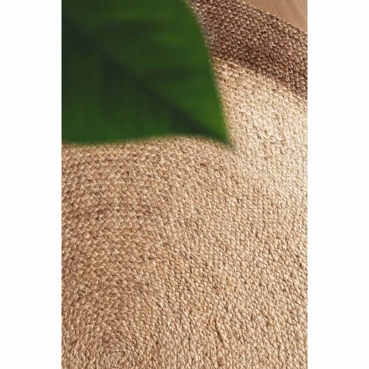 THE RUGS Jutta Reversible Brown Jute Flatweave Round Rug, Diameter: 200 cm – 3