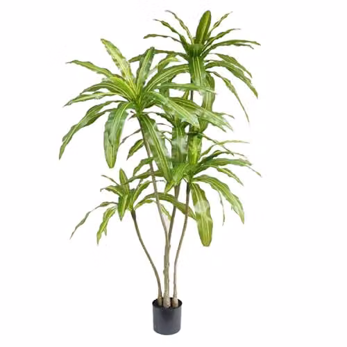 Leaf Design UK Artificial Green Yucca Tropical House Plant, H 180 x W 90 x D 90 cm – 2