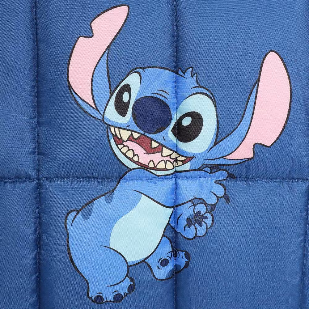 OHS Kids Stitch Weighted Sensory Sleep Throw, Blue, W: 100 cm, L: 150 cm – 4