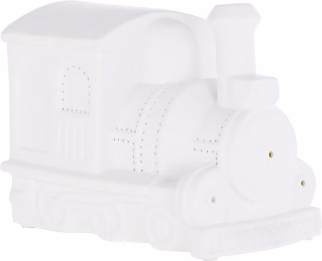 Orsina Ceramic Train Night Light for Kids in White