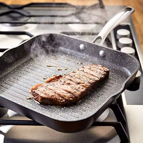 Stellar Rocktanium Grey Non-Stick Grill Pan, 26 cm, Oven and Dishwasher Safe, Induction Ready – 5