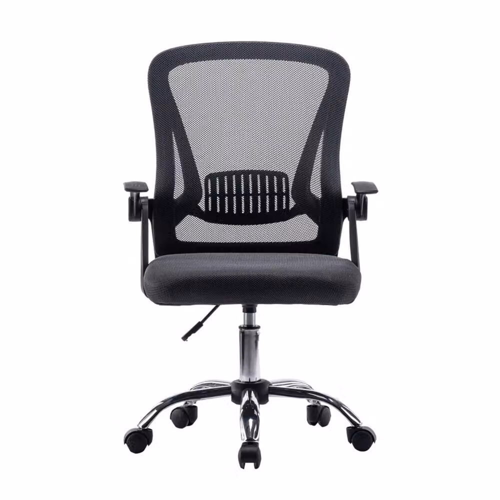 FORGEVIO Ergonomic Mesh Office Chair in Grey and Black with Armrests for Home Office – 2