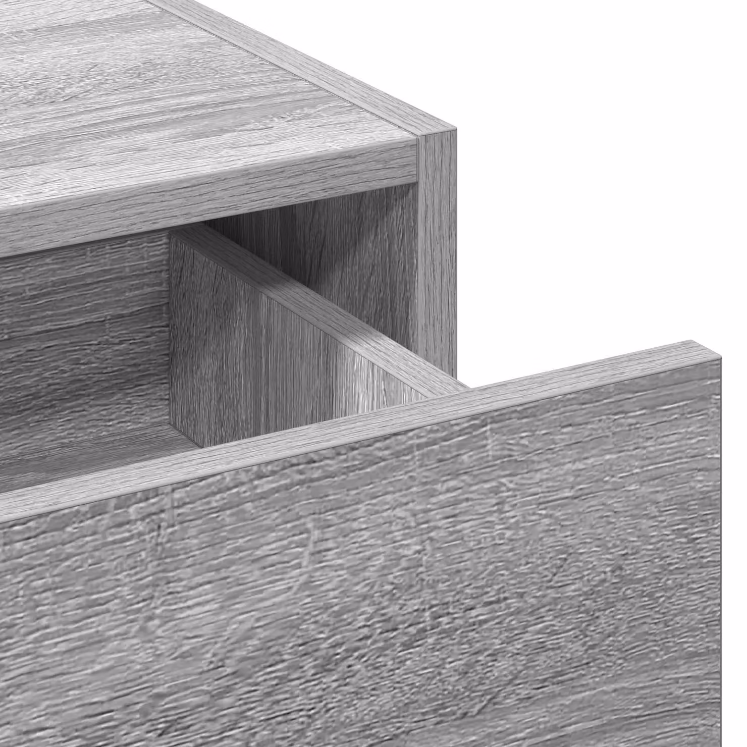 Berkfield Home Wall Hanging Dressing Table in Grey Sonoma, W/D/H: 100 x 40 x 70 cm – 3